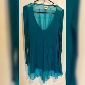 Top with sheer back,